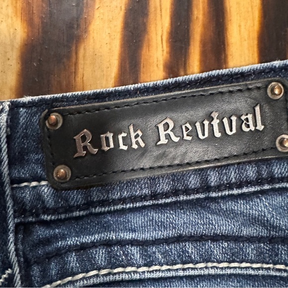 Rock Revival Blue Flare & Wide Leg Jeans - Picture 7 of 11